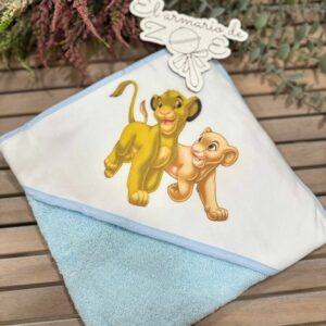 Capa de baño Rey León azul