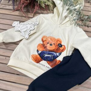 Chándal azul y beige niño oso
