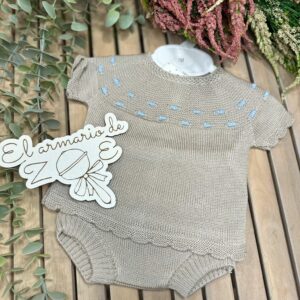 Conjunto hilo marrón