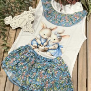 Conjunto pareja de conejitos